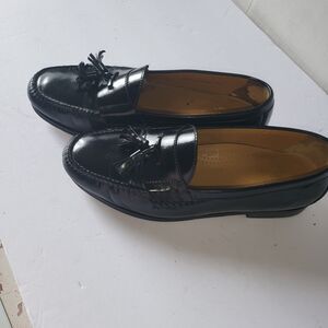 Cole Haan Mens Pinch Tassel Penny Loafer Dress Casual Shoe Black Leather Sz 13W